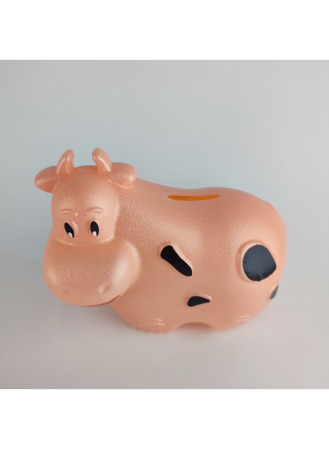 Strong Unbreakable Plastic Money Saving Bank – Cow Shape - Image 2