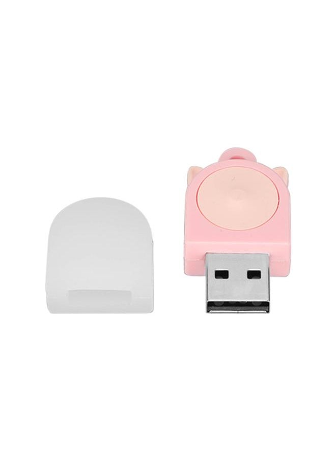 Thoraya Cat ear USB flash drive mini cute USB flash drive gift USB flash drive car USB flash drive creative cartoon USB flash drive lotus pink 32GB  - Image 3