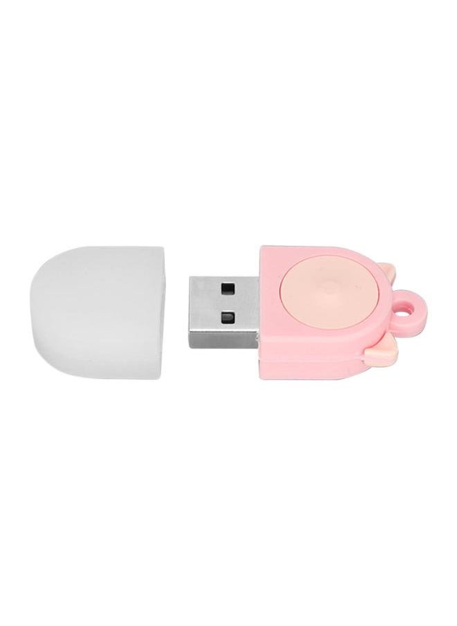 Thoraya Cat ear USB flash drive mini cute USB flash drive gift USB flash drive car USB flash drive creative cartoon USB flash drive lotus pink 32GB  - Image 4