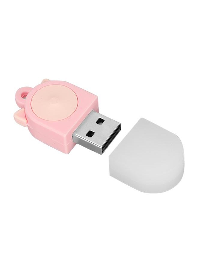 Thoraya Cat ear USB flash drive mini cute USB flash drive gift USB flash drive car USB flash drive creative cartoon USB flash drive lotus pink 32GB  - Image 5