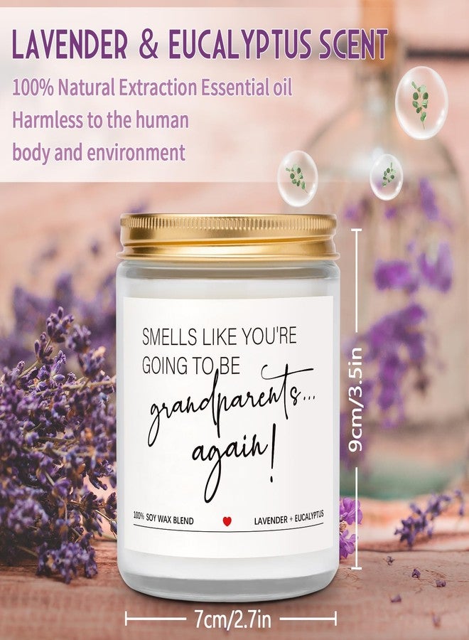 Quaintir Pregnancy Announcement Gifts for Grandparents, Baby Announcements Ideas - Lavender Scented Candles, Pregnancy Reveal, You're Going to Be Grandparents Again Baby Announcement - Image 4