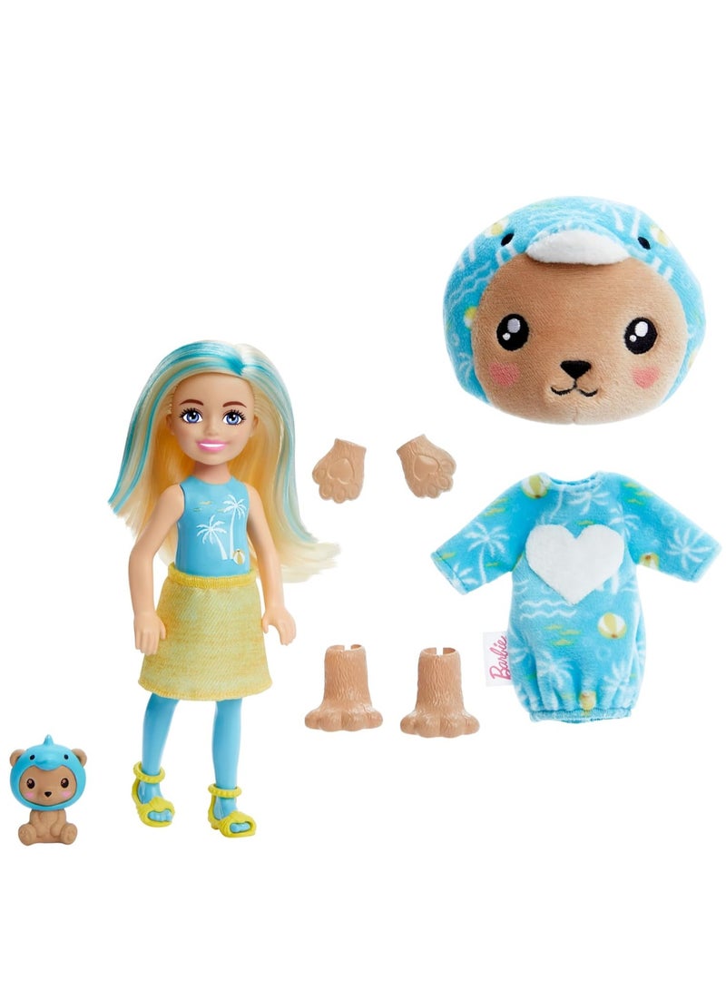Barbie Chelsea Cutie Reveal Costume Cuties Series - Teddy Dolphin - Image 4