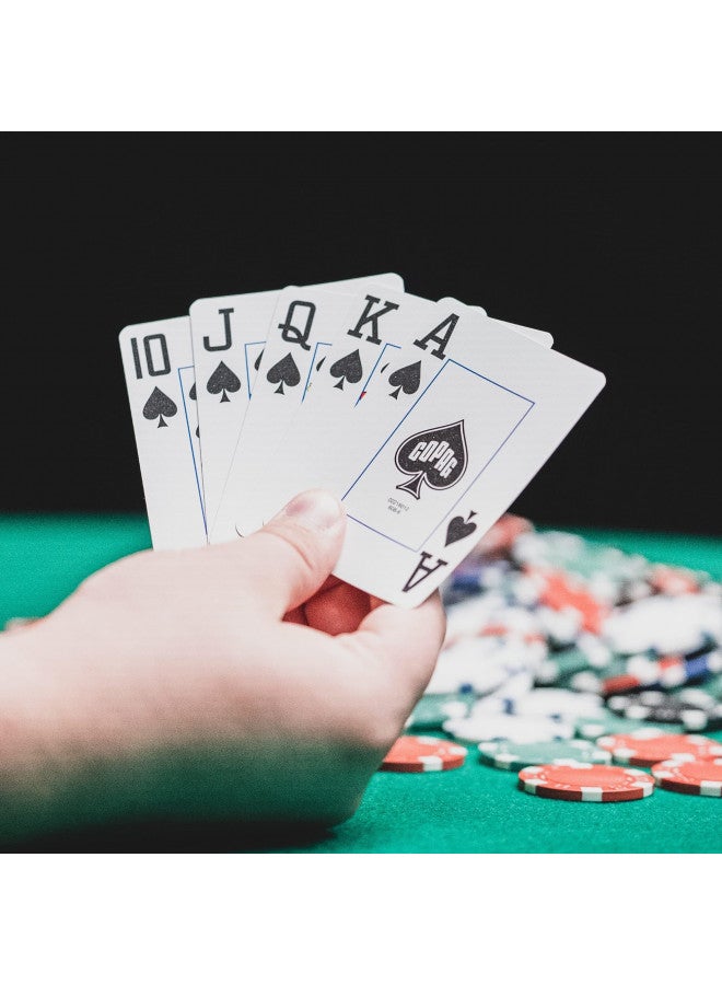 Copag 1546 Design 100% Plastic Playing Cards, Poker Size (Standard) Green/Burgundy (Regular Index, 1 Set) - Image 4