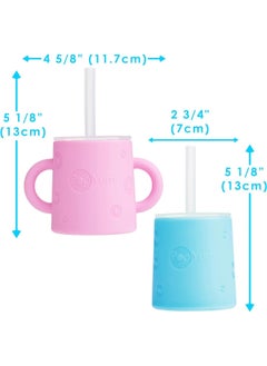 5oz Silicone Training Cup with Staw Lid 2-Pack (Orchid Pink and Sky Blue) - pzsku/Z2B74E0F07C4C8440AD7DZ/45/_/1717593833/1f5cbb36-fdf3-46fc-8e76-ebf43c9c0acb