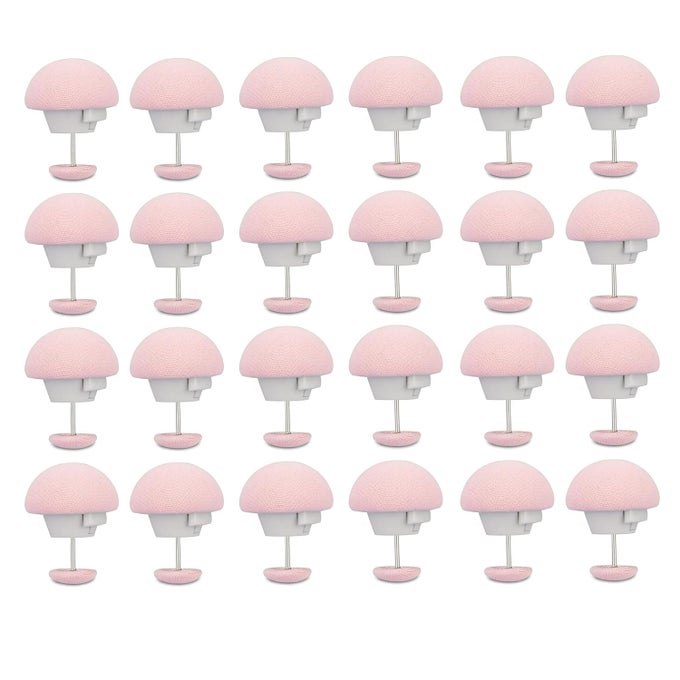 MUSHROOMSHAPED DUVET CLIPS NONSLIP UNBREAKABLE QUILT HOLDER FASTENERS RUSTPROOF DUVET COVER FIXTURES FOR COMFORTERS 24 PINK