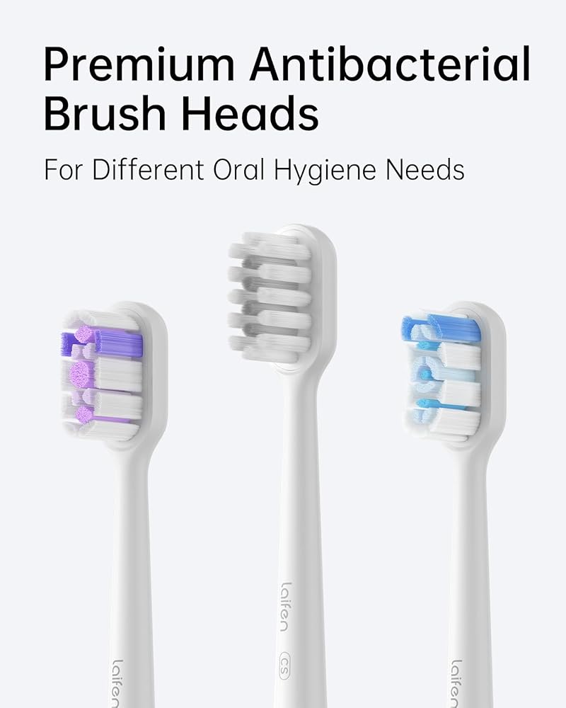 Laifen Wave Electric Toothbrush, Oscillation & Vibration Sonic Electric Toothbrush for Adults with App, 3 Brush Heads, IPX7 Waterproof Magnetic Rechargeable Travel Powered Toothbrush (ABS White) - Image 3
