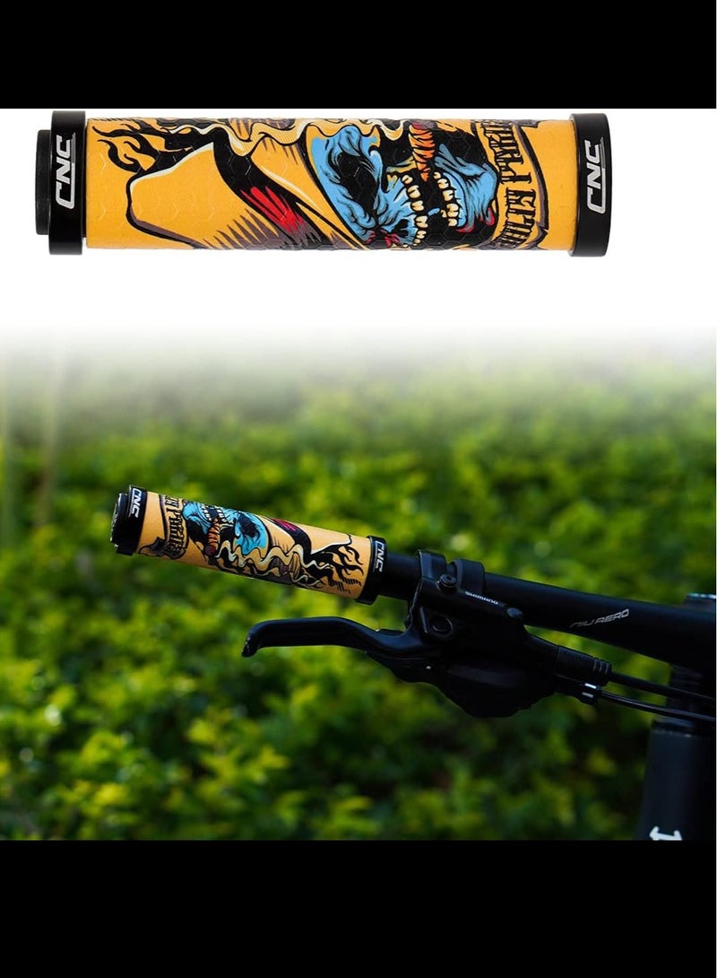 CNC Bike Handlebar Grips,MTB Silicone Grips,Gel Grips for Mountain Bike/Bicycle - Image 2