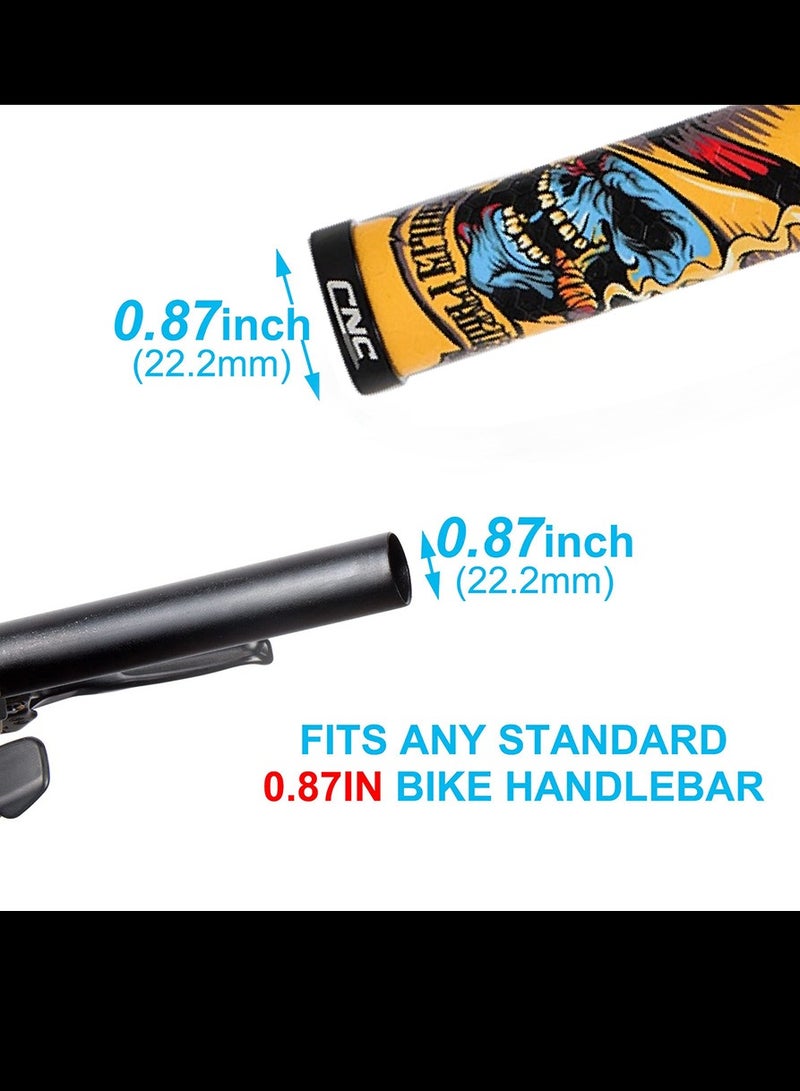 CNC Bike Handlebar Grips,MTB Silicone Grips,Gel Grips for Mountain Bike/Bicycle - Image 5