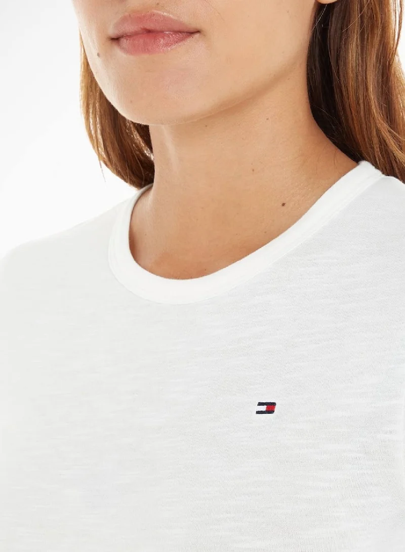 TOMMY HILFIGER 1985 Slim Slub Open Long Sleeve Knit Tops