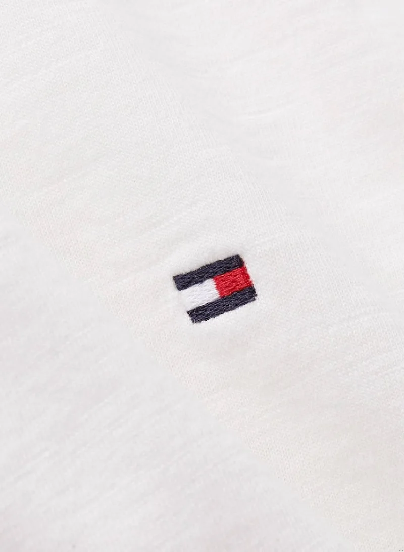 TOMMY HILFIGER 1985 Slim Slub Open Long Sleeve Knit Tops