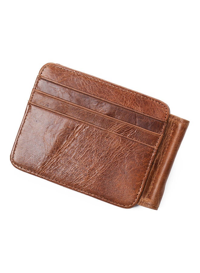 NIBEMINENT Leather Card Holder Brown  - Image 3