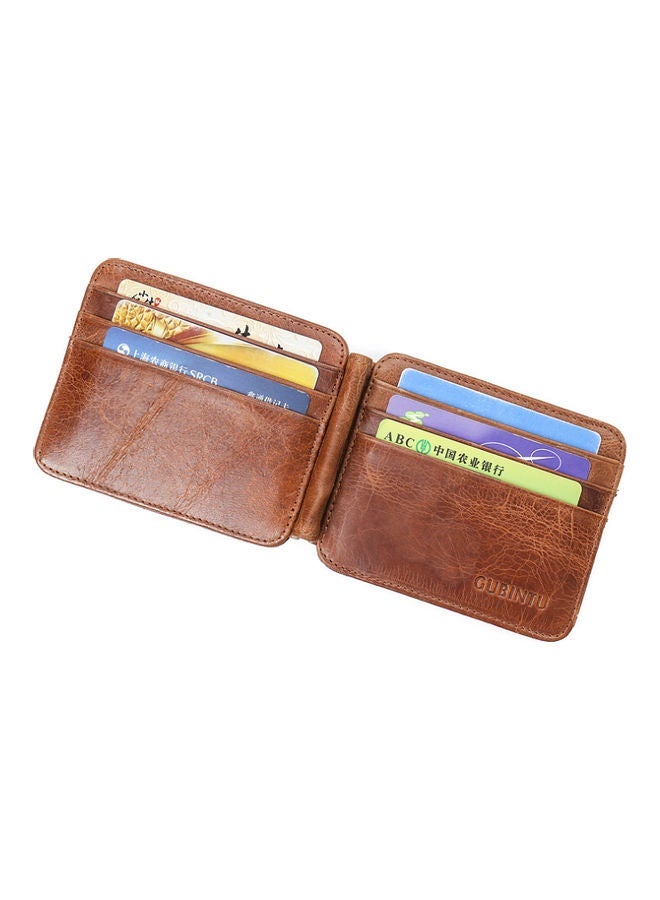 NIBEMINENT Leather Card Holder Brown  - Image 4