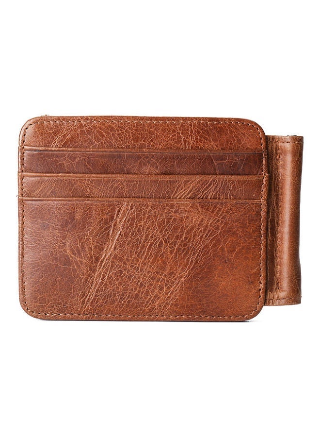 NIBEMINENT Leather Card Holder Brown  - Image 2