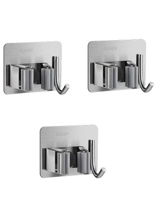 Broom Mop Holder with Hook 3 Pack, Self Adhesive Broom Gripper Wall Mount Mop Racks Holders for Home Organization - pzsku/Z2B7512927F6EE2F1520EZ/45/1746217899/7ef435a6-4cd6-408b-95ba-63eca515efec
