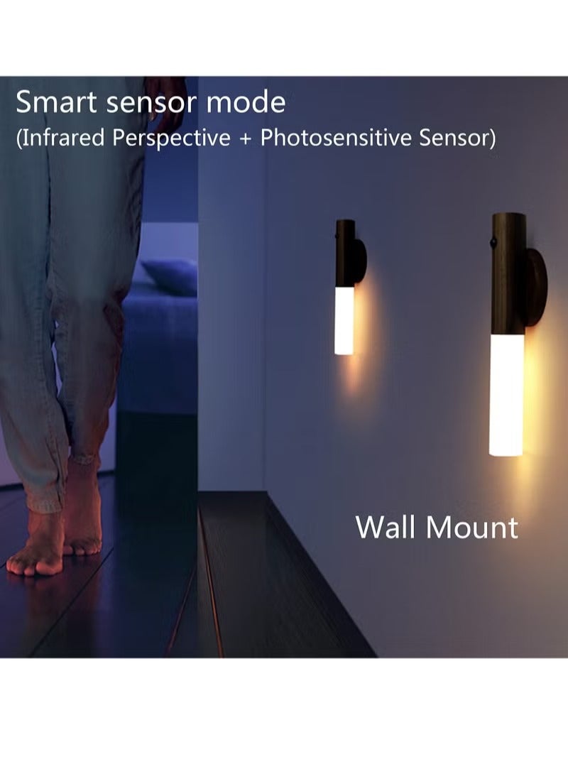 ريد ليف ضوء ليلي مع مستشعر حركة، مصباح ليد مغناطيسي محمول تلقائي بدون قابس، مصباح شحن يو إس بي للحائط، الرواق، خزانة الملابس، الطاولة، الدرج، الخزانة، غرفة النوم، المطبخ، إلخ - Image 4