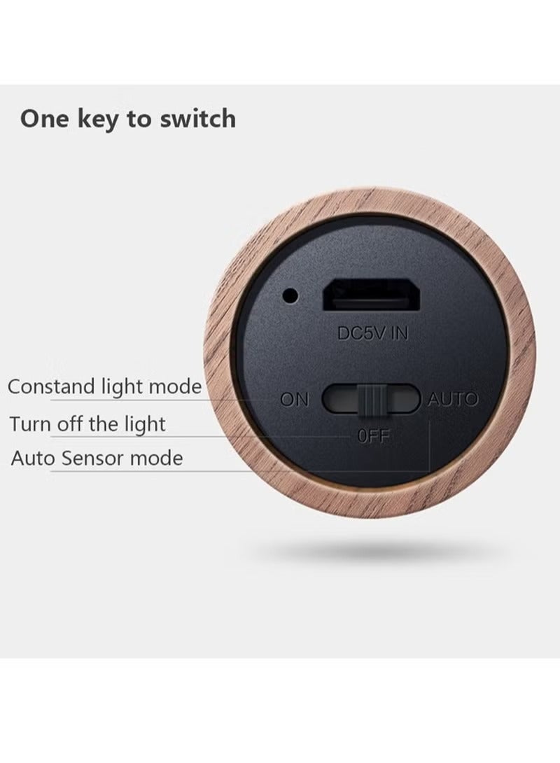 ريد ليف ضوء ليلي مع مستشعر حركة، مصباح ليد مغناطيسي محمول تلقائي بدون قابس، مصباح شحن يو إس بي للحائط، الرواق، خزانة الملابس، الطاولة، الدرج، الخزانة، غرفة النوم، المطبخ، إلخ - Image 5