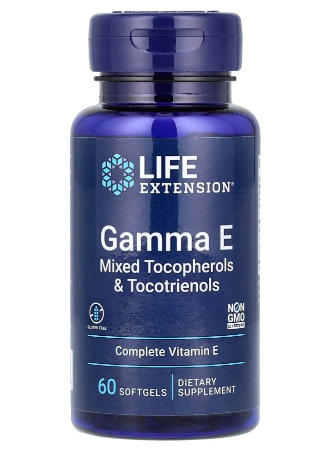 غاما E مزيج توكوفيرولات وتوكوترينولات 60 كبسولة لينة