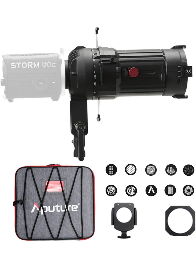 أبتشر مجموعة عدسات Aputure Spotlight Mini 36° – ملحق إضاءة احترافي مع قاعدة Bowens - Image 3