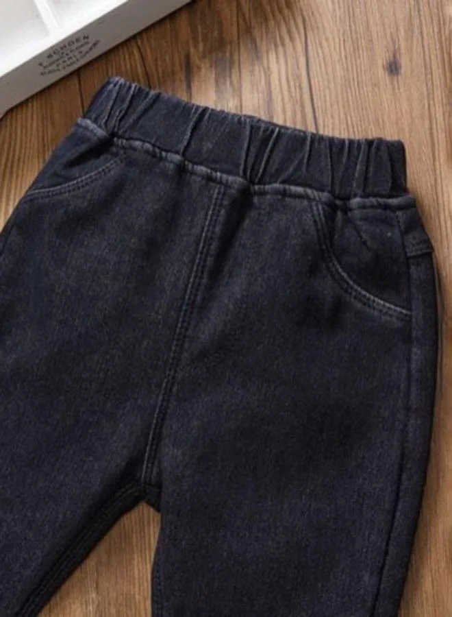 YUNIQEE Black Straight High Rise Solid jeans
