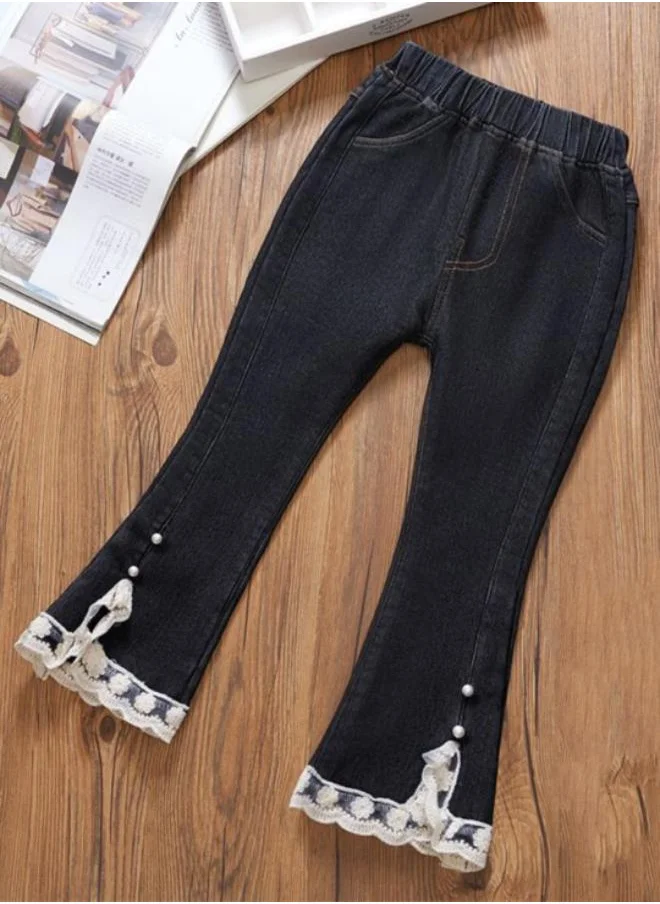 YUNIQEE Black Straight High Rise Solid jeans