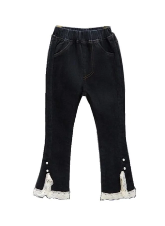 YUNIQEE Black Straight High Rise Solid jeans
