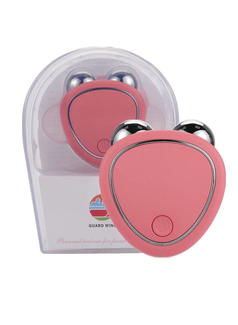 AROAQ Microcurrent Face Lifter, Anti-aging Instant Face Lift Device, Usb Charging Sonic Vibration Facial Lifter For Facial Wrinkle Remover Toning Device For Skin Face Pull Tight Lift, ( Pink ) - Image 1