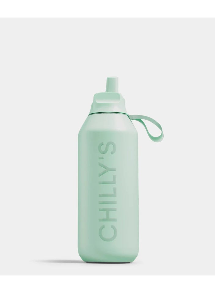 Chilly's | Water Bottle | Series 2 | Flip | 500ml | Lichen - Image 1