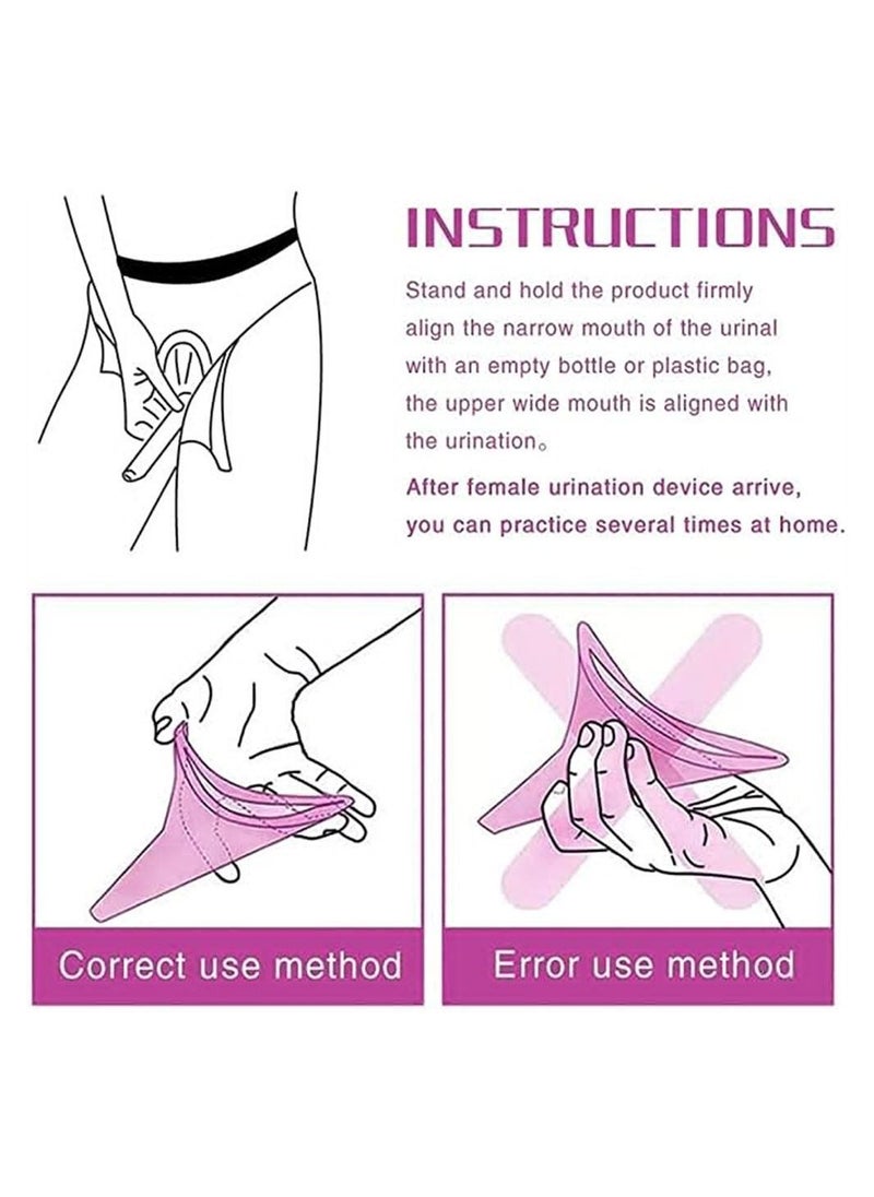 Generic Female Urination Device, Portable Urinal, Reusable Urinal Funnel, Standing Funnel for Travel, Camping, Hiking, Outdoor Activities  - Image 4
