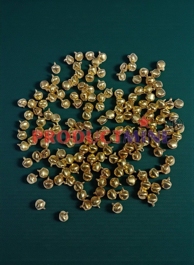 PRODUCTMINE أجراس غونغرو ذهبية من PRODUCTMINE® للفنون والحرف اليدوية والرقص والزينة والتعليق وصنع المجوهرات، خرز جرس لمشاريع DIY (8 مم، 400 قطعة) - Image 3