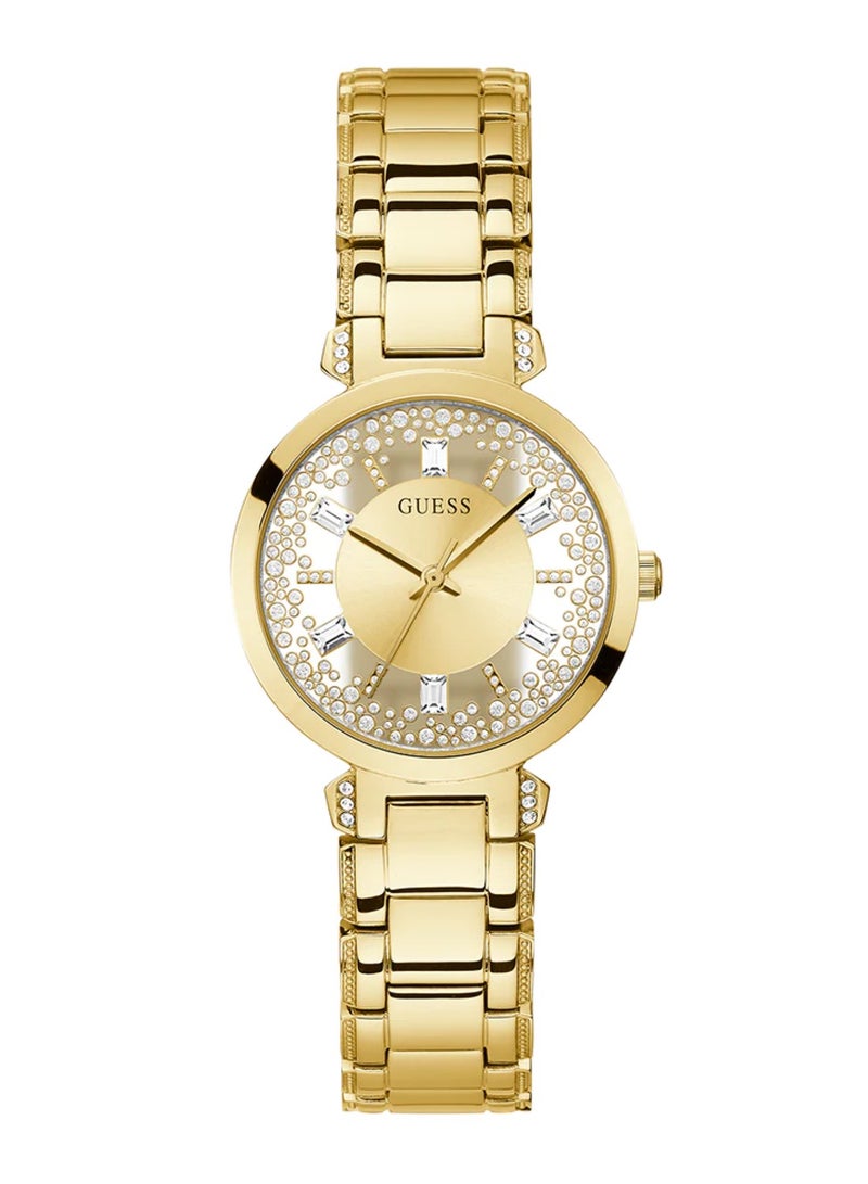 GUESS Women's Gold Tone Analog Quartz Stainless Steel Watch GW0470L2 - 33mm - Image 1