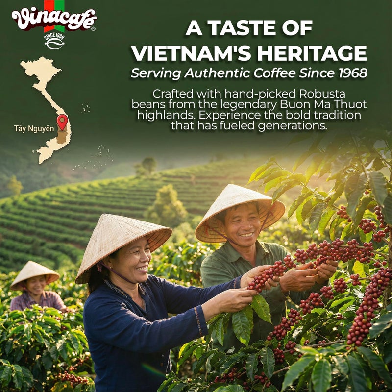 Vinacafe 20 cts 3 in 1 Vietnamese Instant Coffee Gold Red Strong Rich Blend, 20 Sachets (Single) - Image 4
