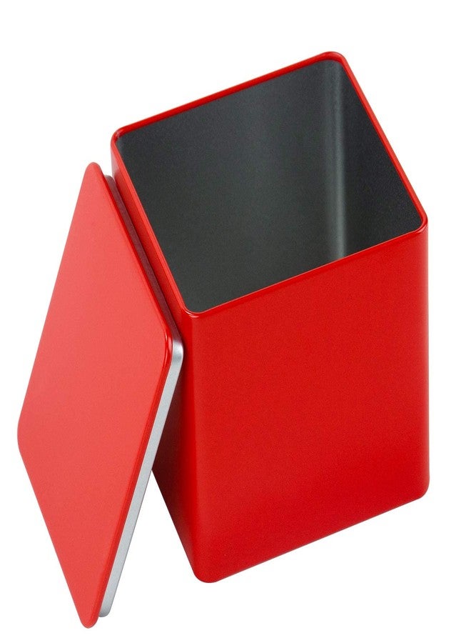 Tianhui Colorful Square Tin Can (Red, 2-Large) - Image 4