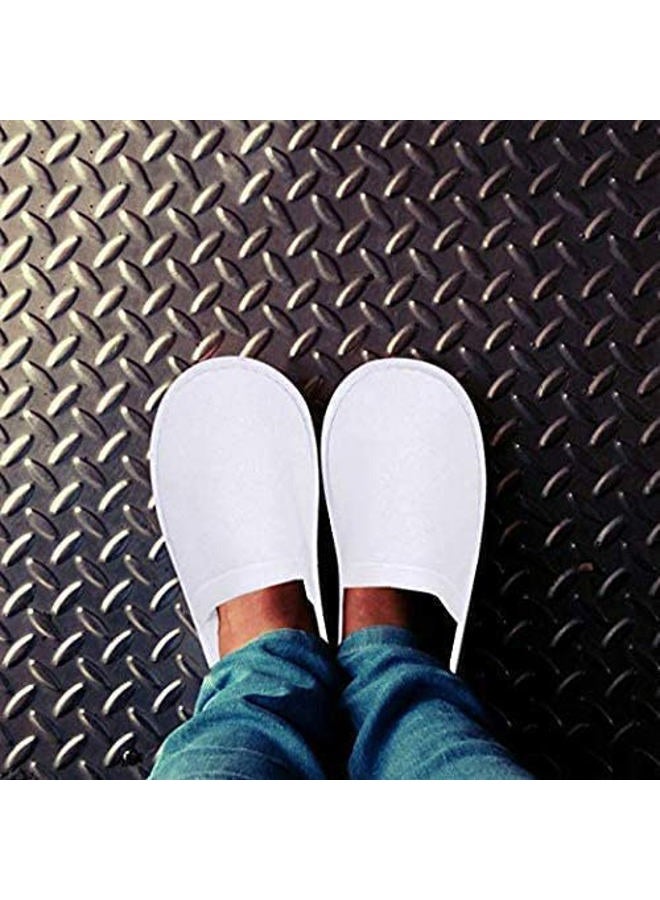 Rocutus 12 Pair Disposable Slippers, Bulk Guest Use, Fits Up to US Men Size 8 Women Size 9, Non-Slip for Hotel, Home, Train, Travel (12 Pair) - Image 5