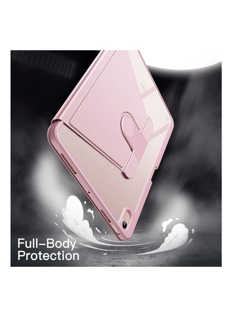 LEDIN 2 in 1 Rotating Case for iPad Air 13-Inch M3/M2 (2025/2024), with Pencil Holder,360 Degree Rotation Protective Stand Slim Cover Clear Back, Auto Wake/Sleep With Tempered Glass - Image 4