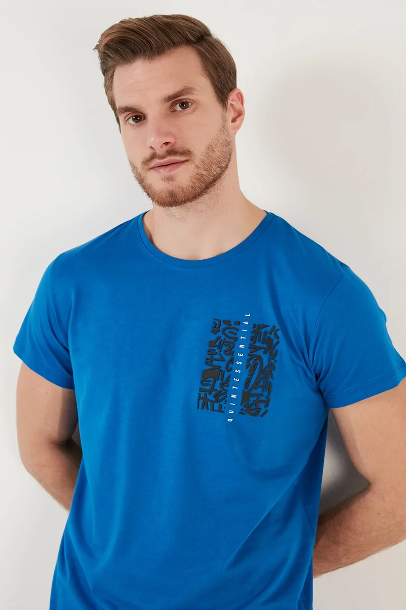 Buratti Crew Neck 100% Cotton Slim Fit T Shirt Men's T Shirt 541Quınt