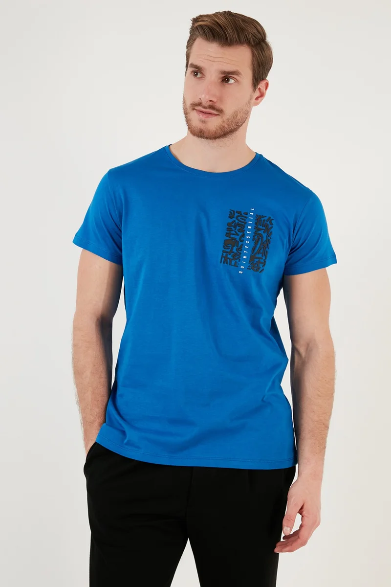 Buratti Crew Neck 100% Cotton Slim Fit T Shirt Men's T Shirt 541Quınt