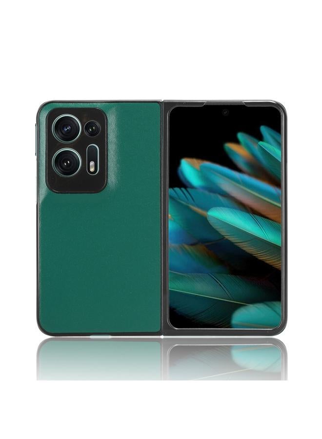 اس-توب جراب لهاتف OPPO Find N2، جراب هاتف عادي من جلد الليتشي - Image 4