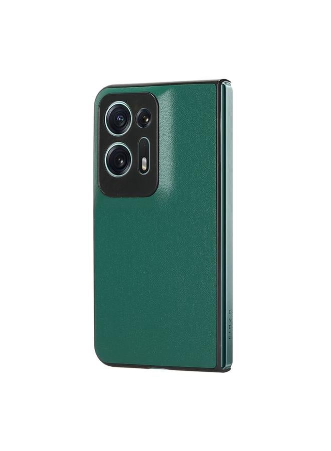 اس-توب جراب لهاتف OPPO Find N2، جراب هاتف عادي من جلد الليتشي - Image 3