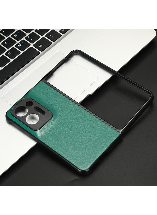 اس-توب جراب لهاتف OPPO Find N2، جراب هاتف عادي من جلد الليتشي - Image 5