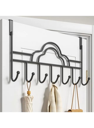 Black Cloud Shape Behind Door Hooks, Stampless Door Clothes Rack, Clothes Hooks, Bedroom Kitchen Bathroom Door Storage Hanging Rack Clothes Hat Hooks (7 Hooks on One Behind Door Organiser) - pzsku/Z2B75F032741B241795E3Z/45/1742547449/0038b336-1caa-4678-8109-36d6c77ec140