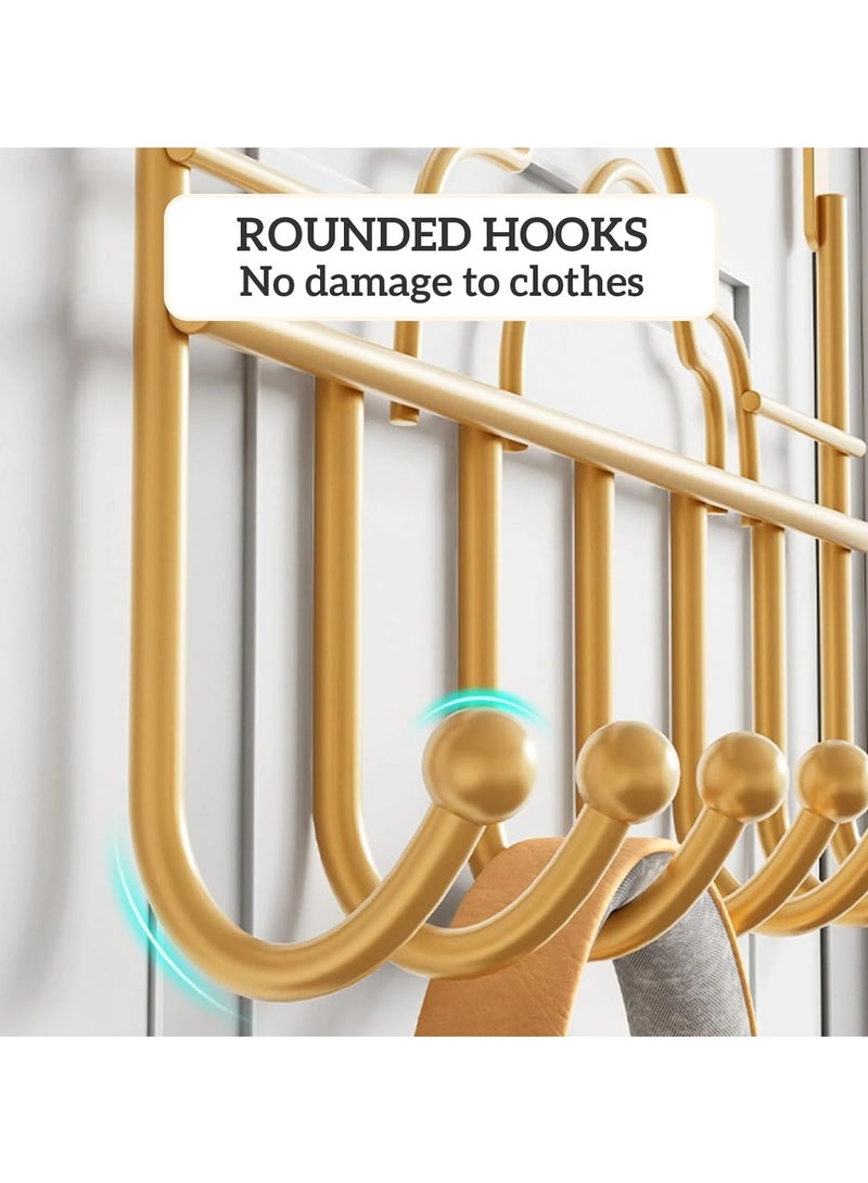 Black Cloud Shape Behind Door Hooks, Stampless Door Clothes Rack, Clothes Hooks, Bedroom Kitchen Bathroom Door Storage Hanging Rack Clothes Hat Hooks (7 Hooks on One Behind Door Organiser)