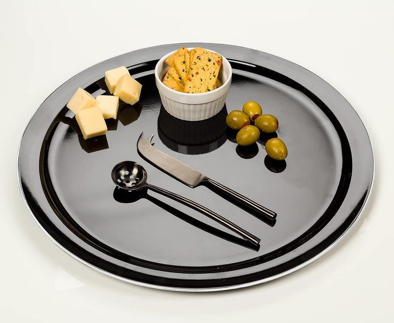 Abbott Collection Stainless Steel Matte Finish Olive Spoon (7" L) - Image 2
