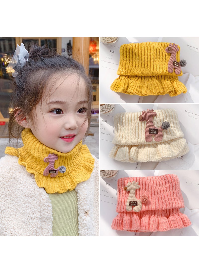 Generic Kids Cartoon Knit Scarf Autumn Winter Warm Red  - Image 4