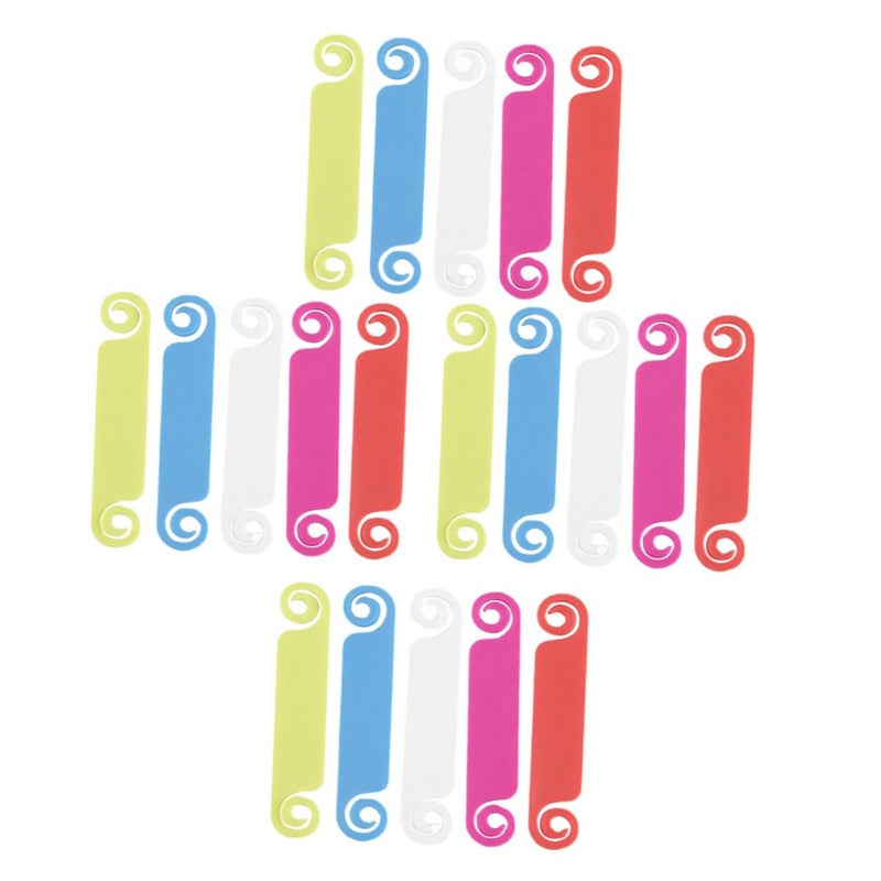 10 Pack Waterproof Cable Tags Colorful Cord Identification Labels for Home Electronics Use - Image 2