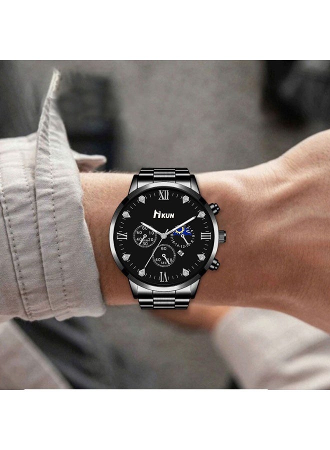 6PCS men's casual personalized fashion watch combination, suitable for daily travel wear, suitable for giving gifts to family, friends, and leaders - Image 4