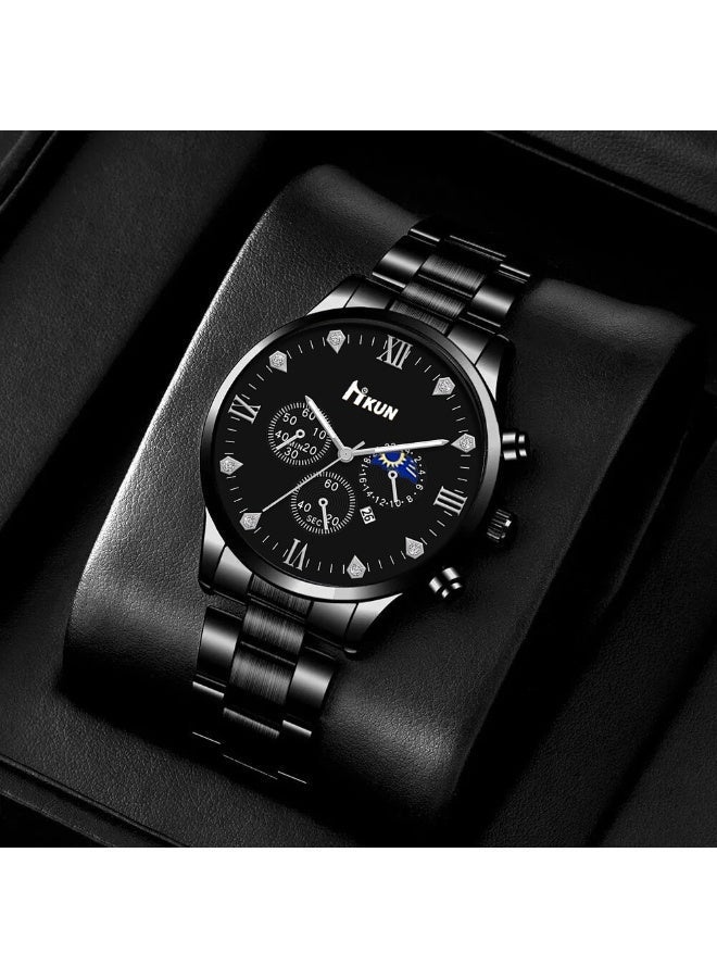 6PCS men's casual personalized fashion watch combination, suitable for daily travel wear, suitable for giving gifts to family, friends, and leaders - Image 3