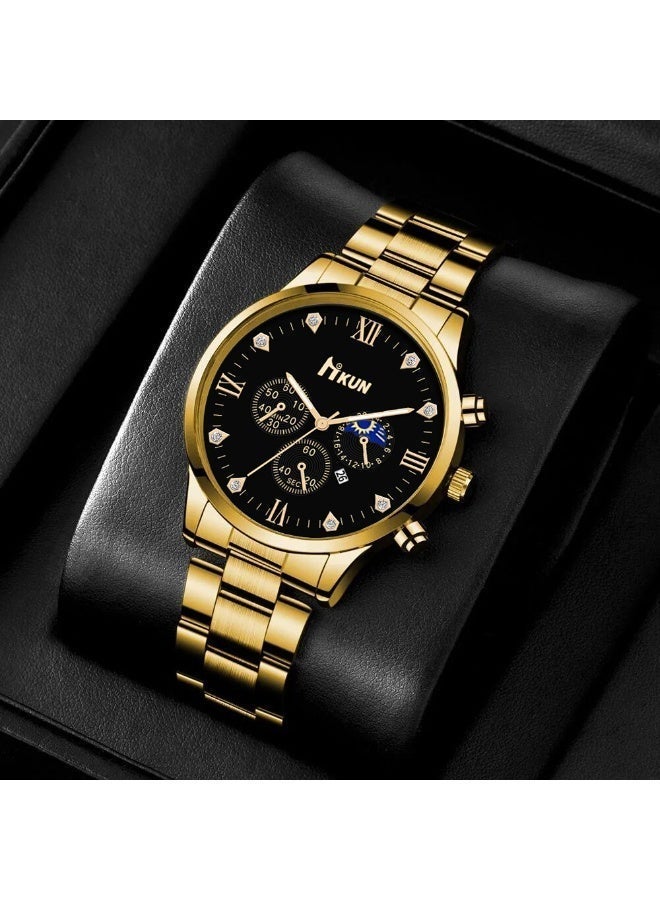 6PCS men's casual personalized fashion watch combination, suitable for daily travel wear, suitable for giving gifts to family, friends, and leaders - Image 5
