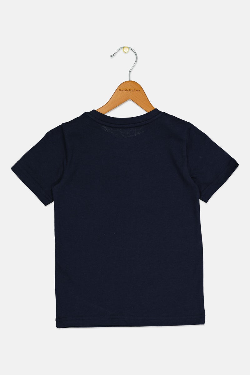 PUMA Kids Boy Sportswear Fit Short Sleeve Outdoor T-shirt, Navy - Image 3