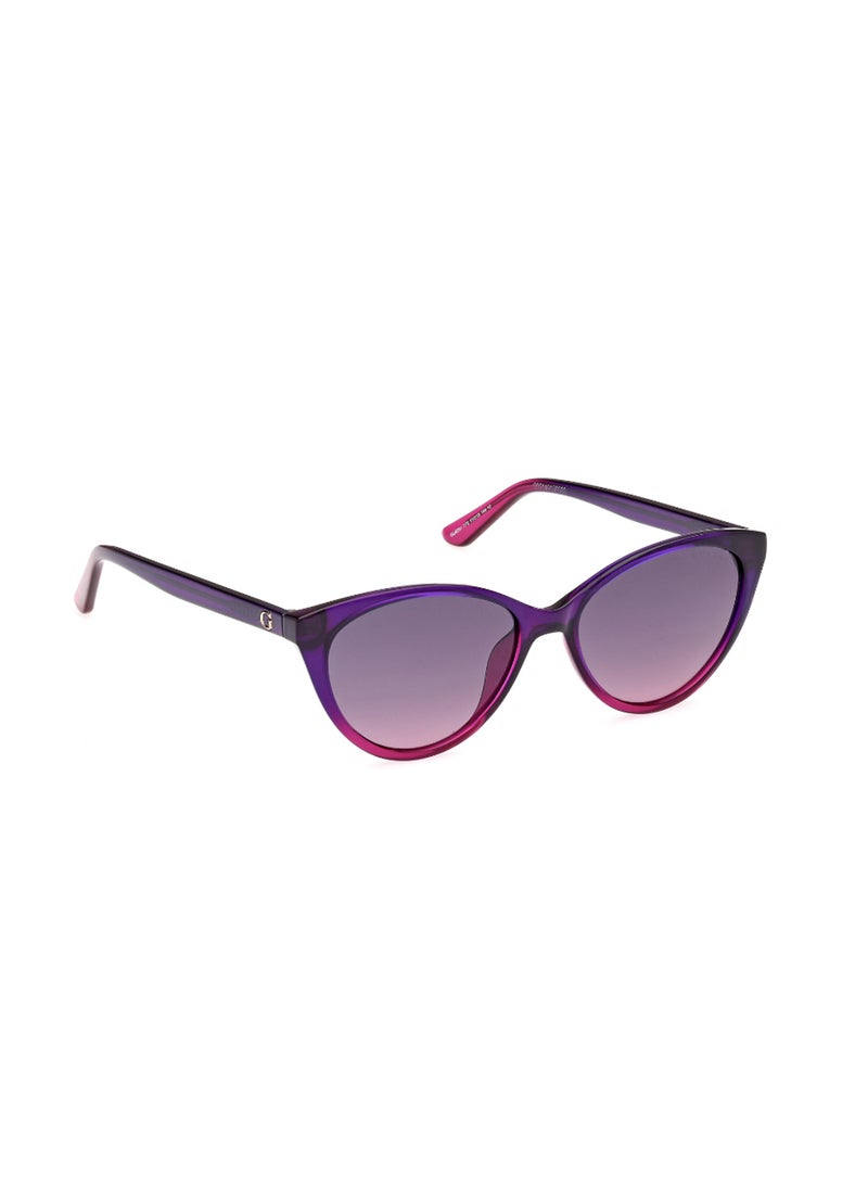 GUESS Girls UV Protection Cat Eye Shape Plastic Sunglasses GU829177B51 - Lens Size: 51 Mm - Fuxia - Image 2