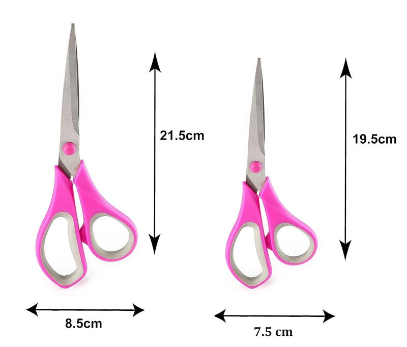 Petals General All Purpose Large Scissors 85 75 2Pieces Set Pink - Image 3